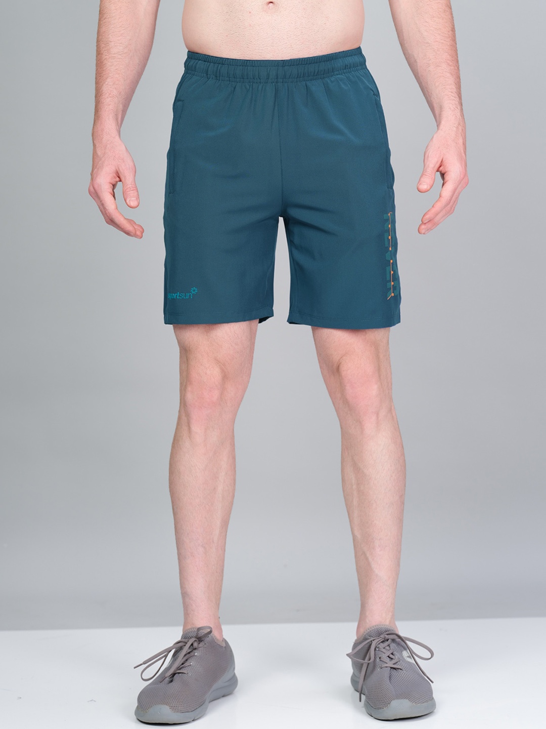 

SPORT SUN Men Mid-Rise Sports Shorts, Blue