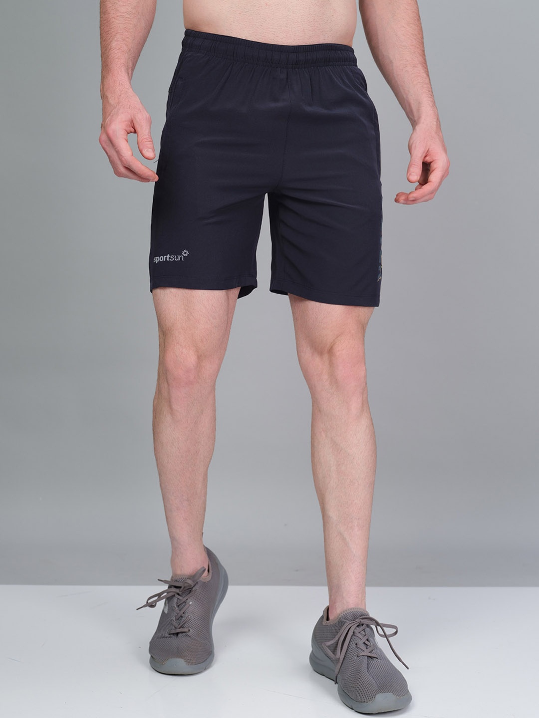 

SPORT SUN Men Mid-Rise Sports Shorts, Blue