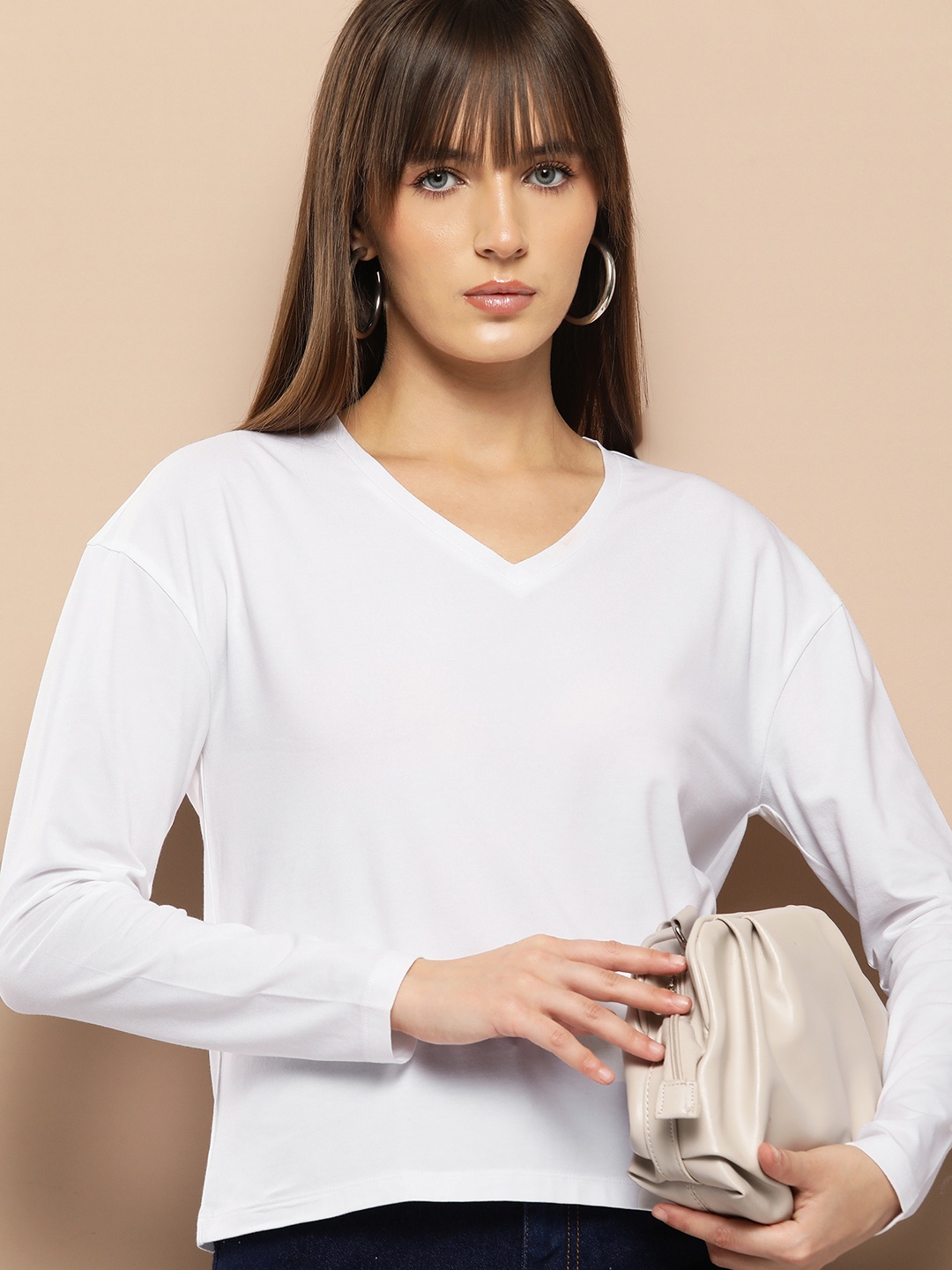 

Chemistry Drop-Shoulder Sleeves T-shirt, White