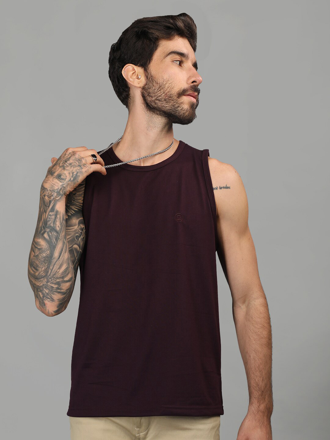 

CHKOKKO Sleeveless T-shirt, Violet
