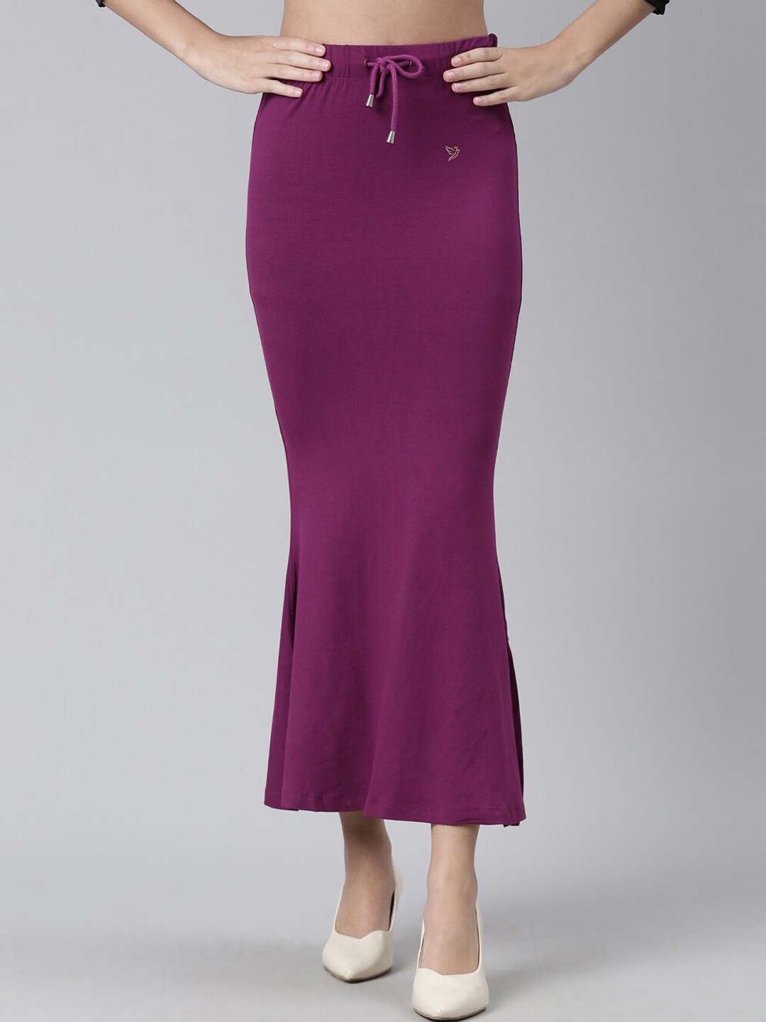 

TWIN BIRDS Side Slit High Rise Mermaid-Fit Stretchable Saree Shapewear, Purple