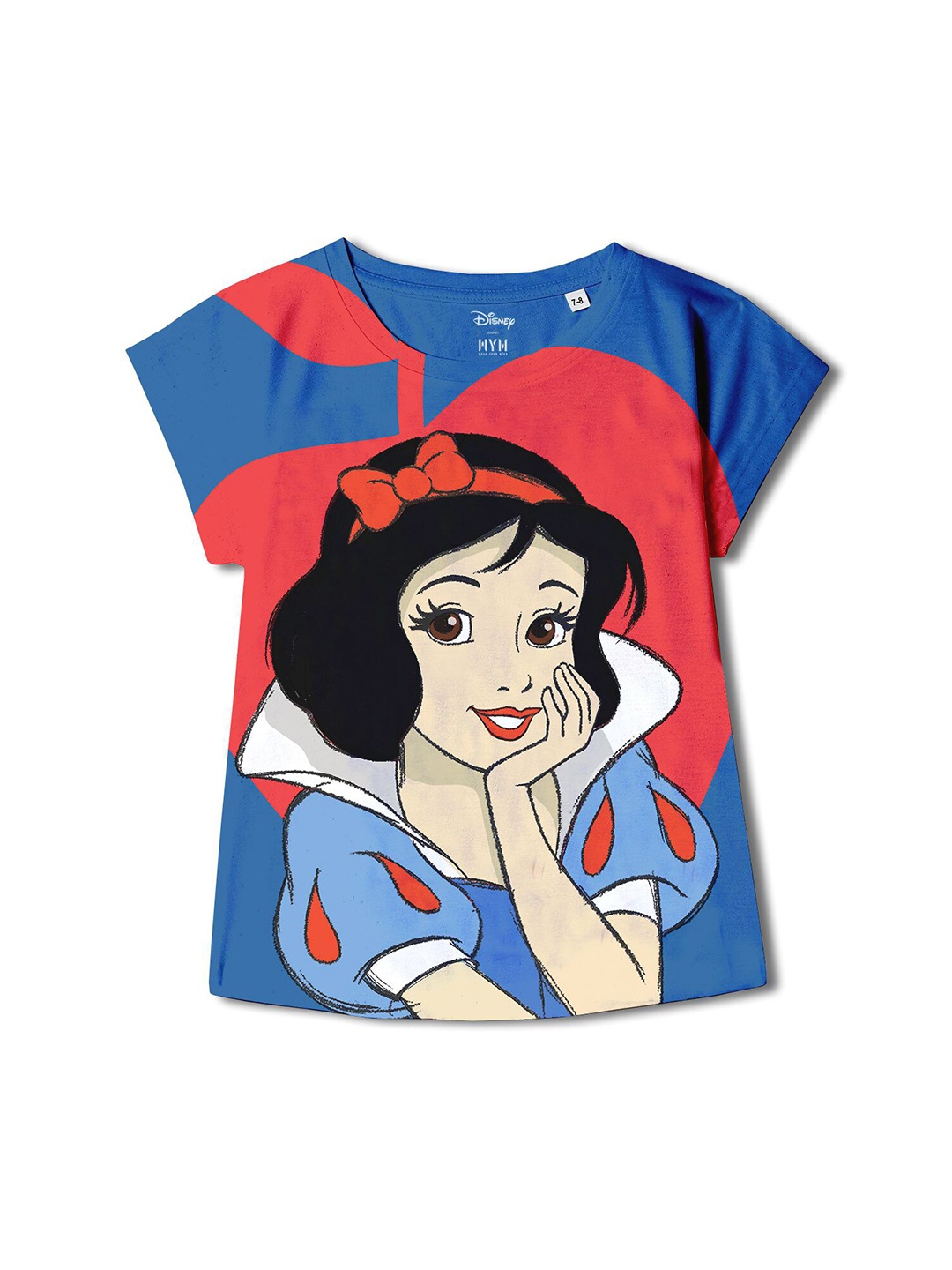 

Wear Your Mind Snow White Printed Extended Sleeves T-Shirt, Blue