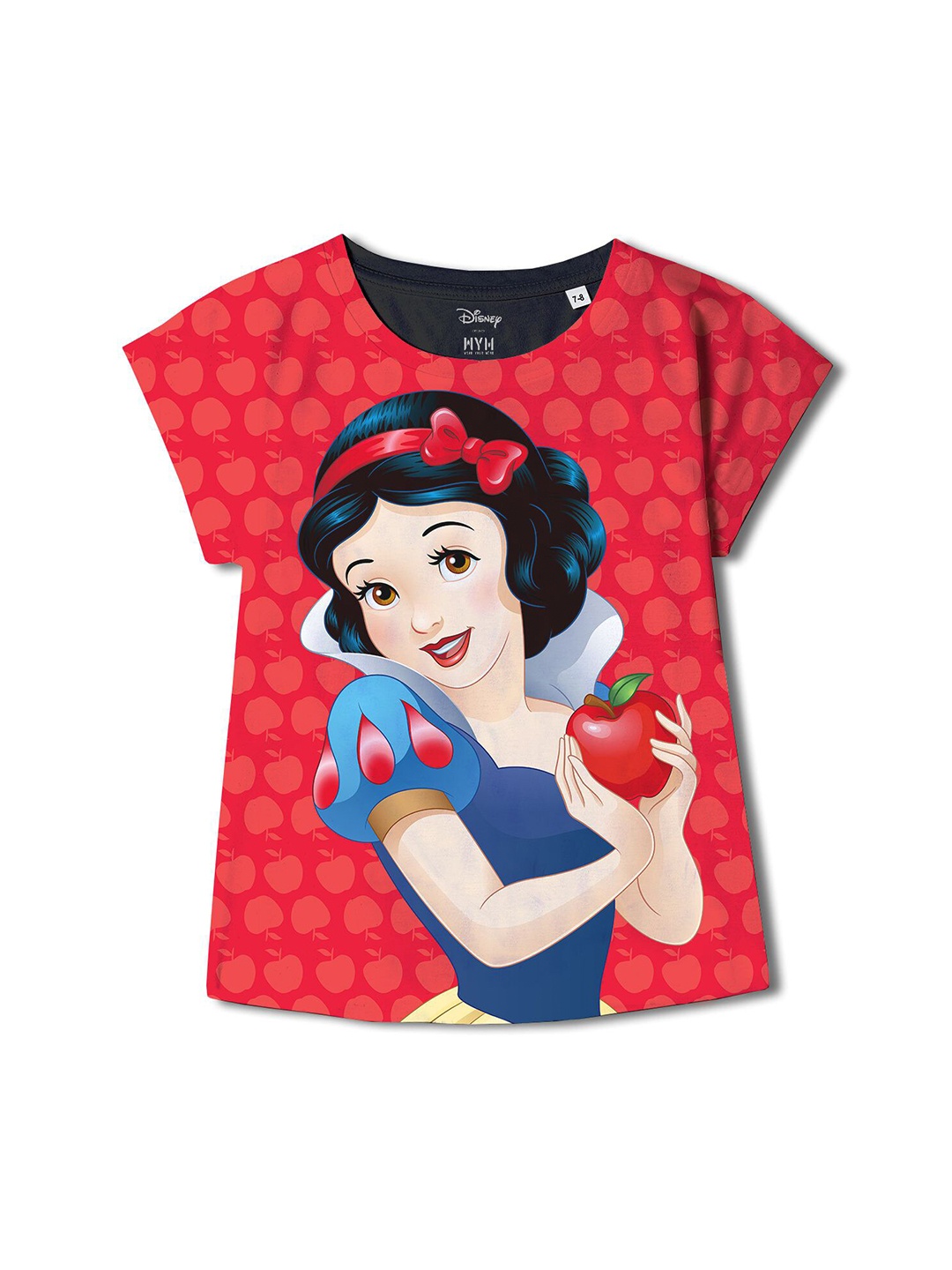 

Wear Your Mind Snow White Print Extended Sleeves Top, Red
