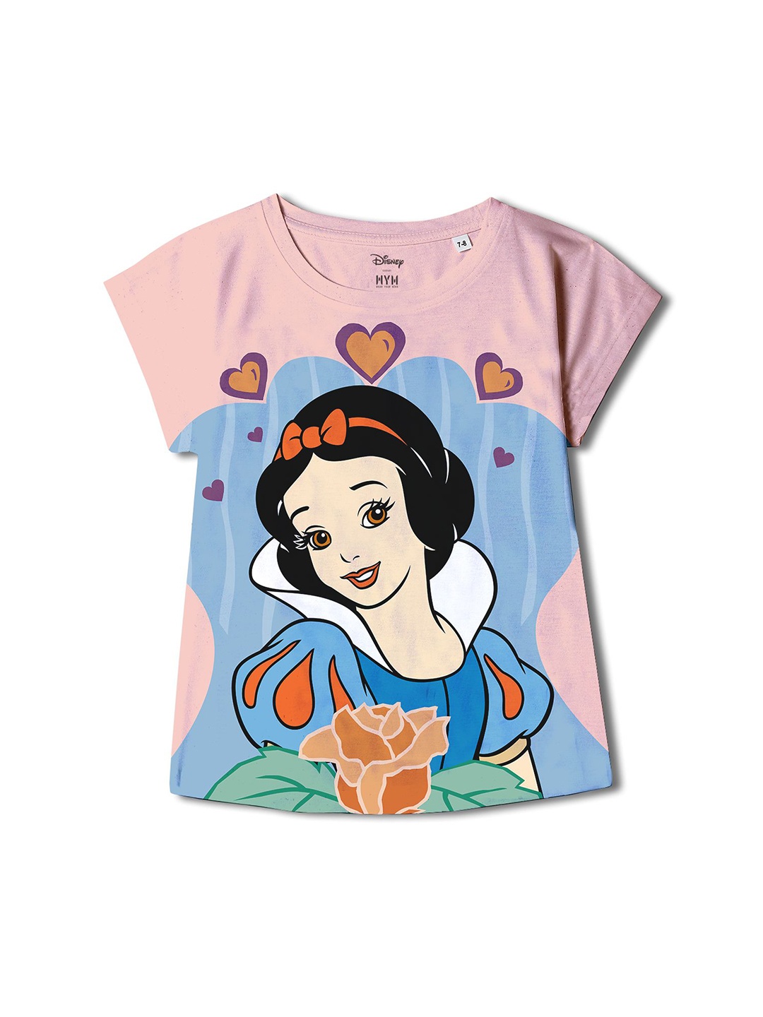 

Wear Your Mind Snow White Printed Extended Sleeves T-Shirt, Pink