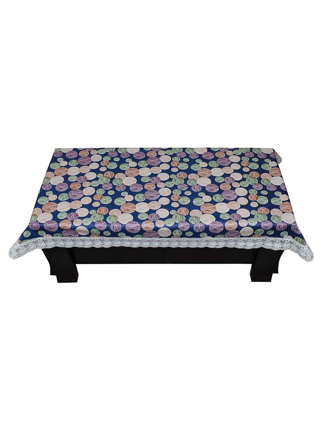 

CASA-NEST Black Geometric Printed 8-Seater Table Cover