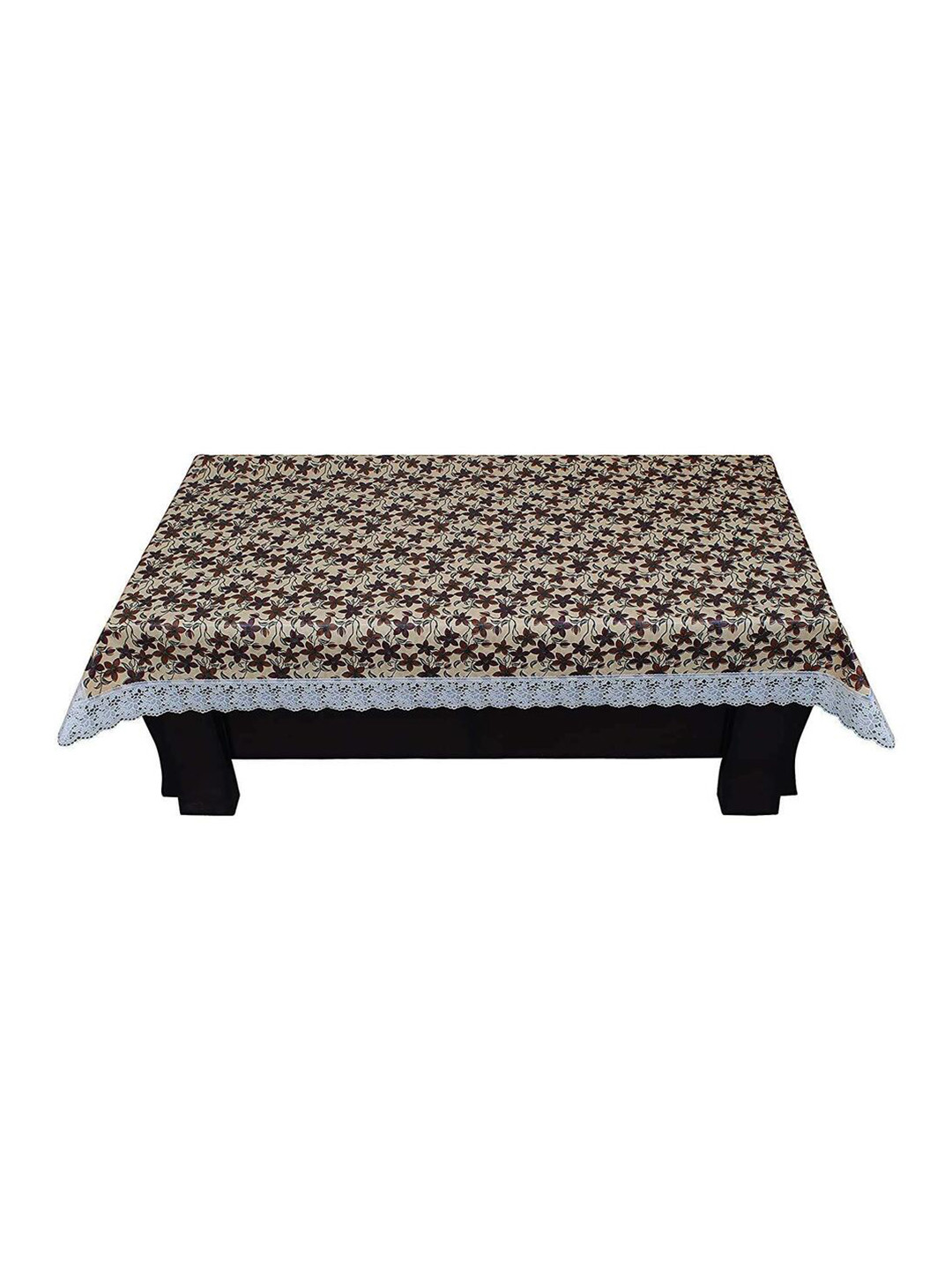 

CASA-NEST Black Floral 8-Seater Table Cover