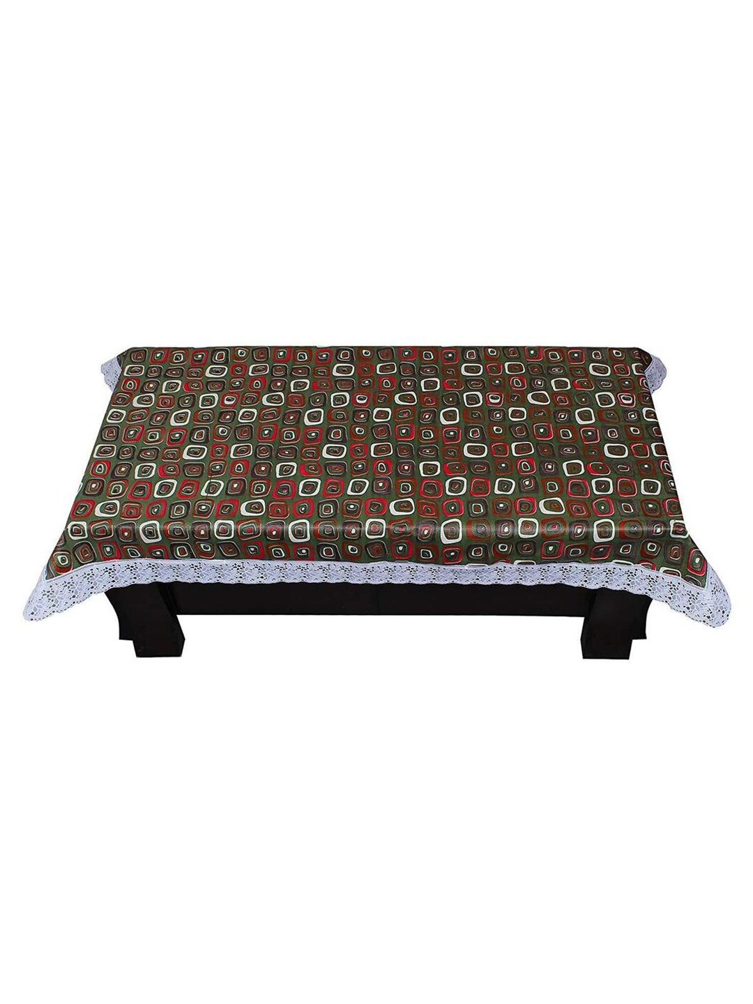 

CASA-NEST Black Geometric Printed 8 Seater Rectangle Table Cover