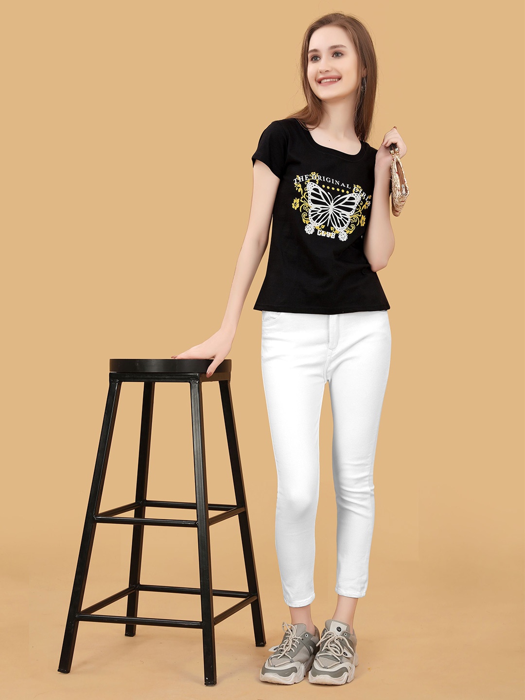 

BAESD Graphic Printed Short Sleeves Cotton Tshirt, Black