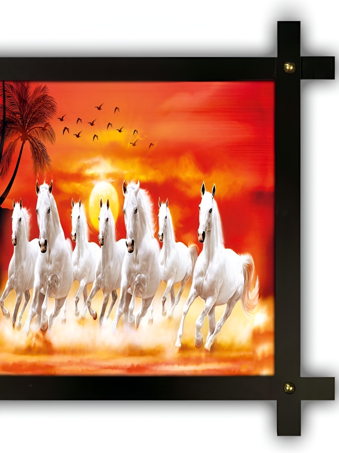 

PnF White & Orange Paper Birds and Animals Wall Paintings