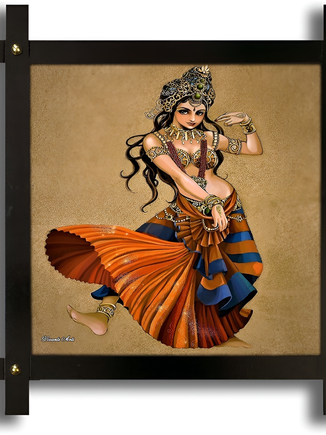 

PnF Beige & Blue Wooden Other Wall Painting