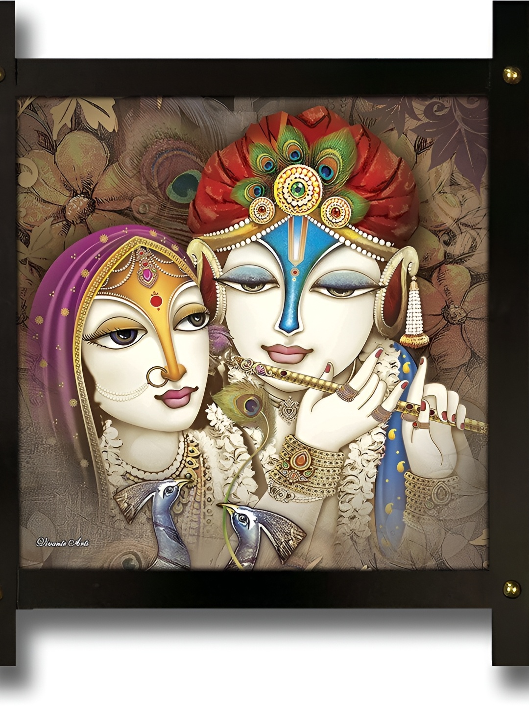 

PnF Brown & White Wooden Religious Painting Wall Art