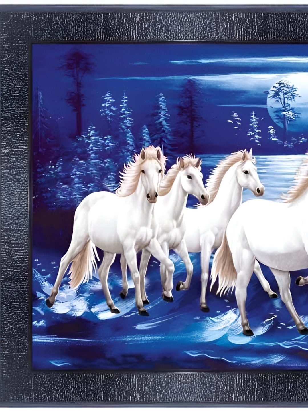 

PnF Black & Blue Paper Birds and Animals Painting Wall Art