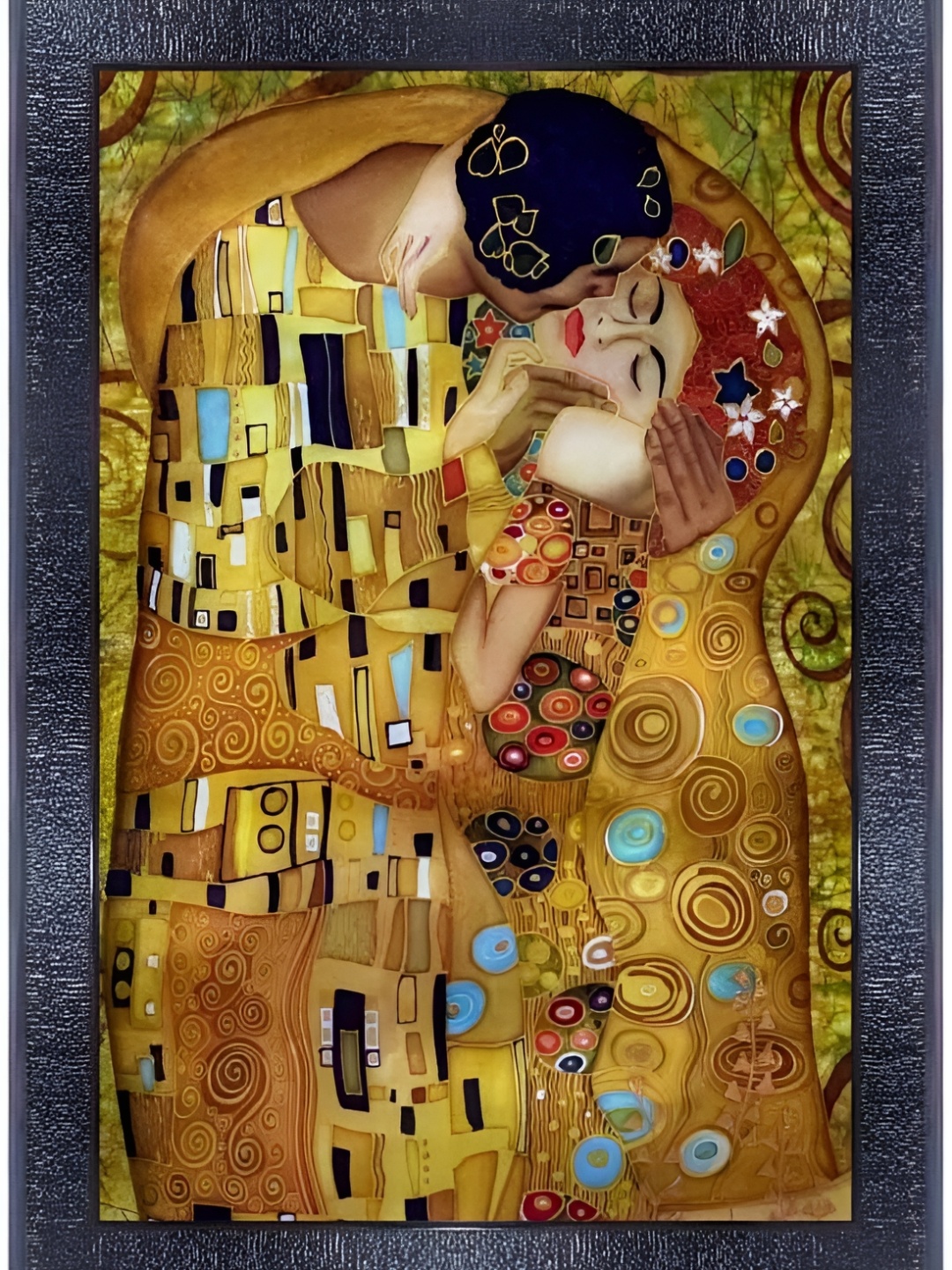

PnF Yellow & Brown Abstract Printed Wooden Painting Wall Art