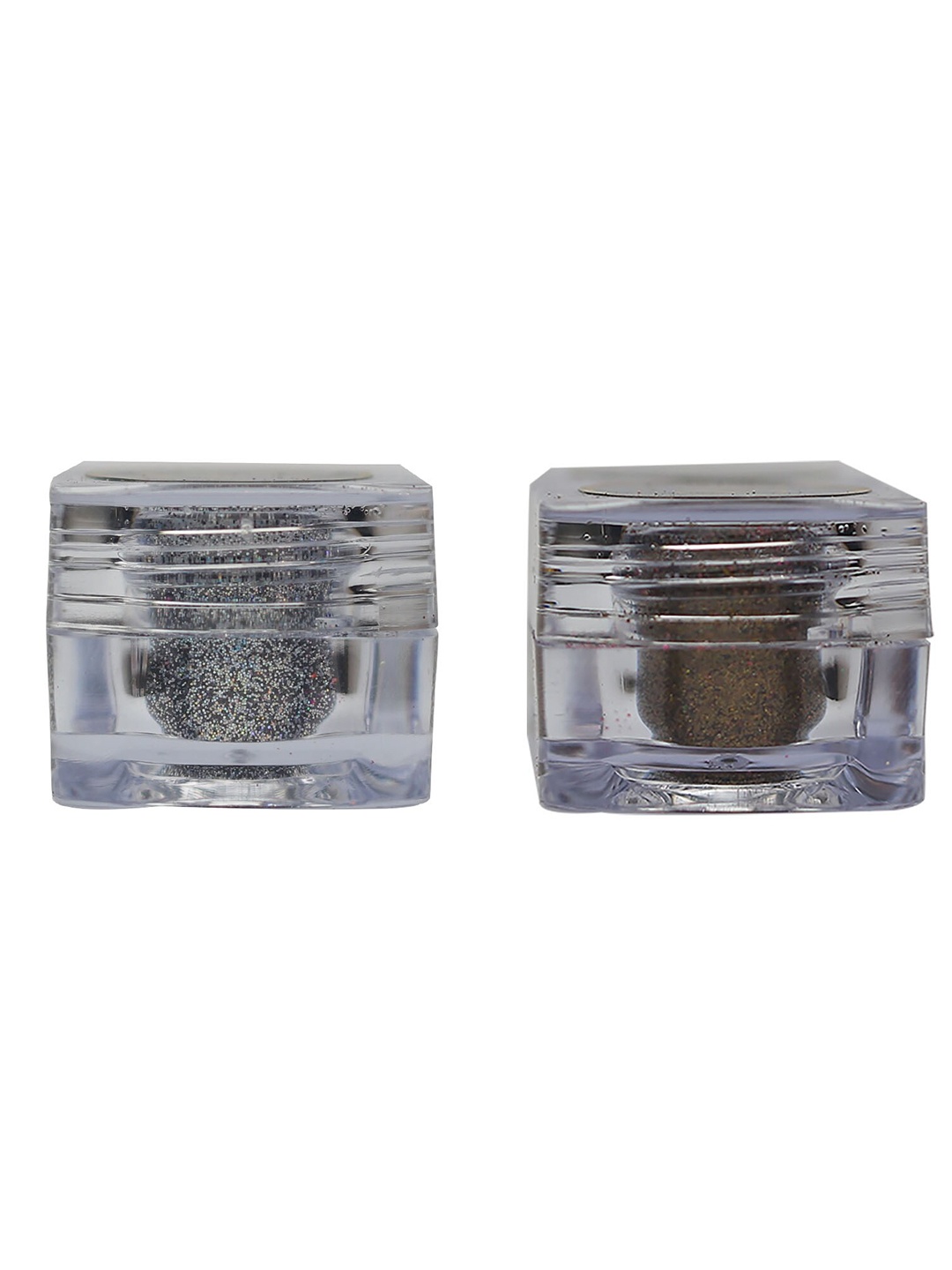 

Veoni BELLE Set of 2 HD Holographic Glitter Eyeshadow 5 g each - Shade 14 & 01, Silver