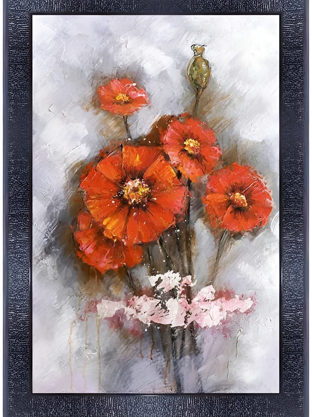 

PnF Black & Red Printed Wooden Floral and Botanical Wall Art