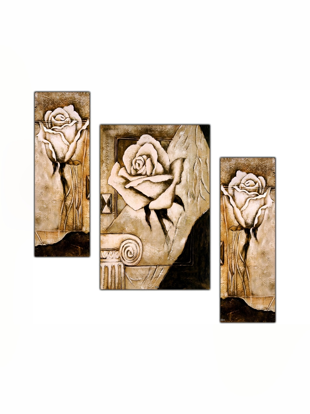 

PnF Brown & Black 3 Piece Wooden Other Wall Painting