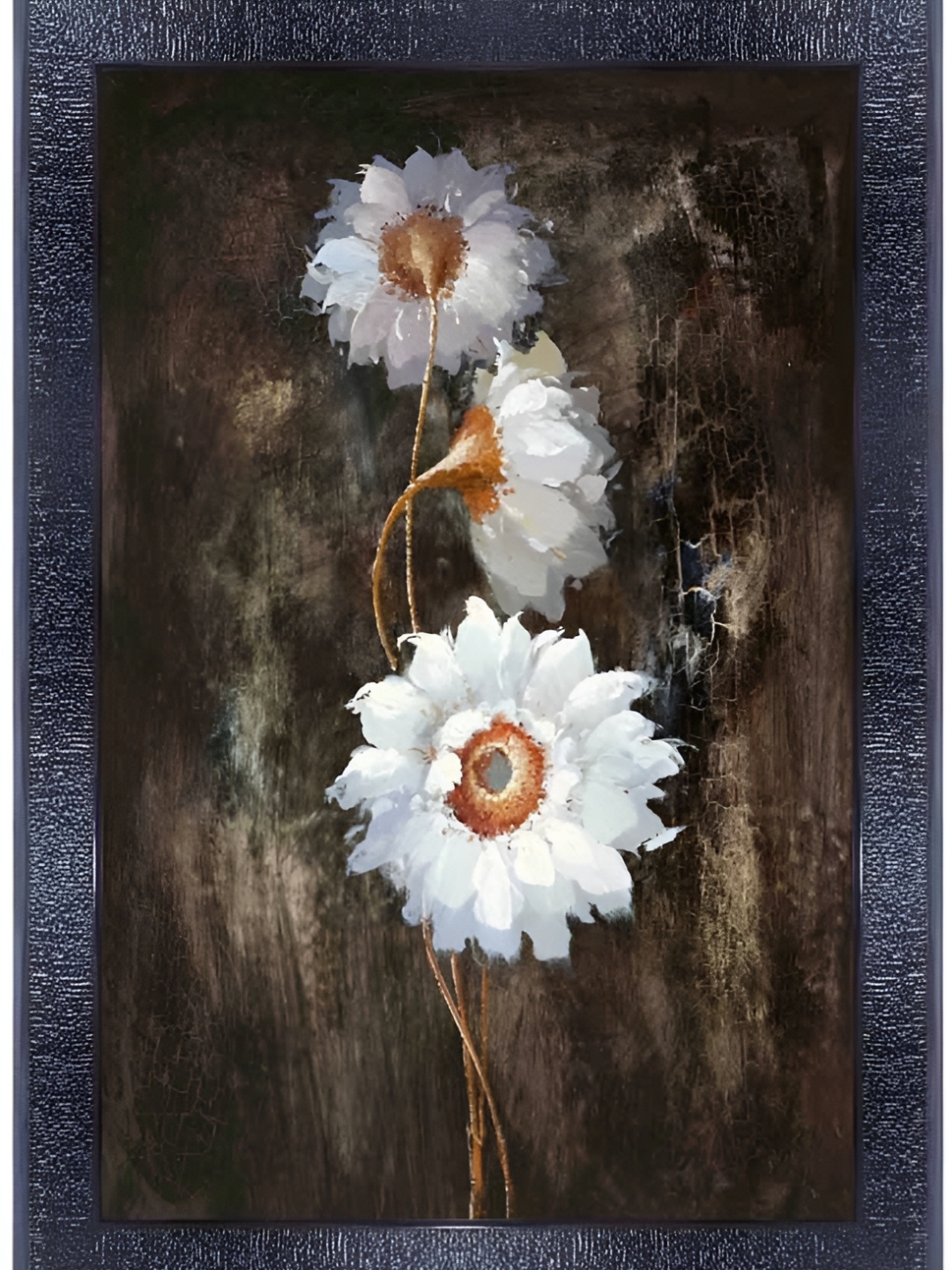 

PnF White & Brown Floral Painting Wall Art