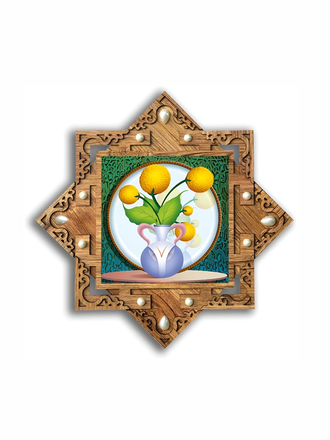 

PnF Brown & Yellow Wood Floral and Botanical Wall Art