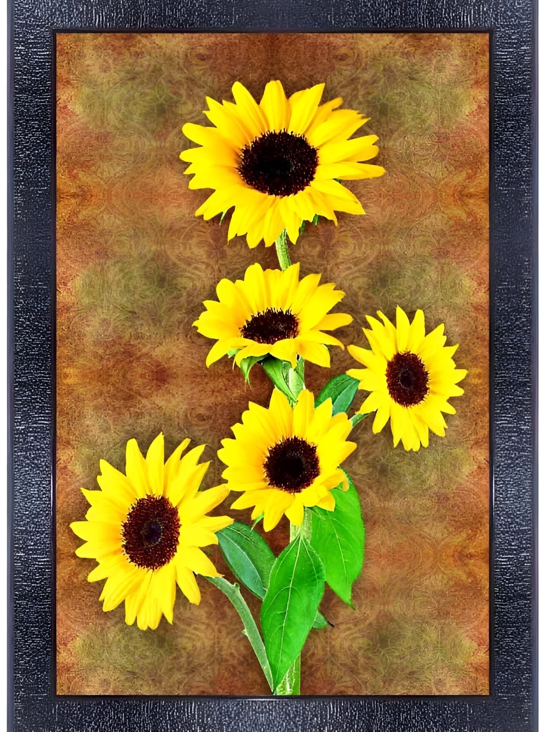 

PnF Black & Yellow Sunflower Wooden Painting Wall Art