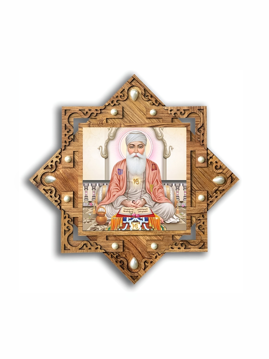 

PnF Brown & Pink Religious Wooden Painting Wall Art