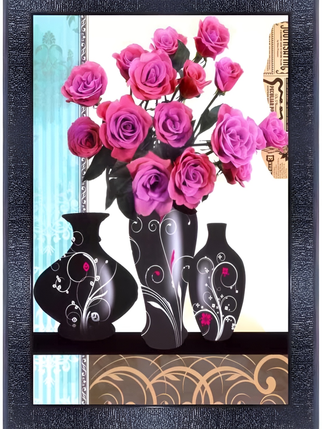 

PnF Black & Pink Glass Floral and Botanical Wall Art