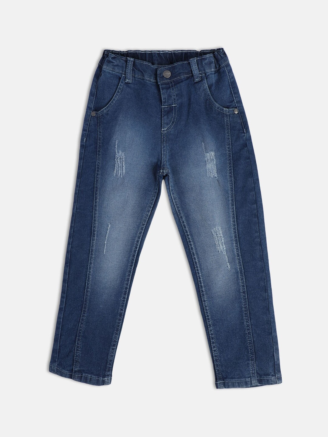 

MINI KLUB Boys Mildly Distressed Light Fade Jeans, Blue