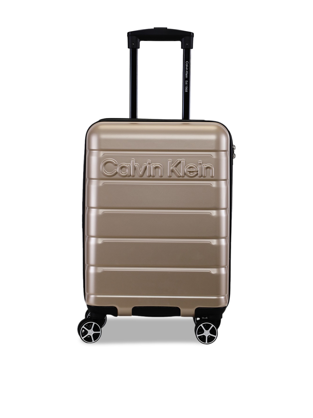 

Calvin Klein RIDGE-LINE Range Pearlized Taupe Hard 20" Cabin Luggage, Gold