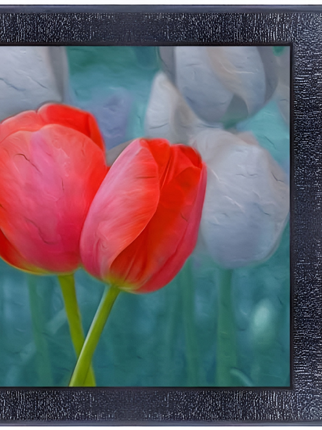 

PnF Black & Red Wooden Floral and Botanical Wall Painting