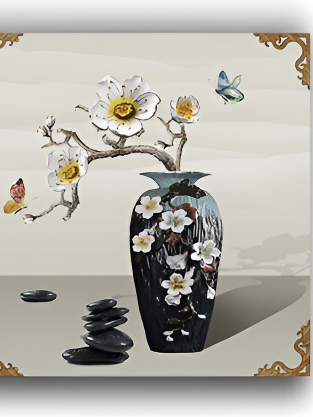 

PnF Grey & White 3 Pieces Wooden Floral and Botanical Wall Art