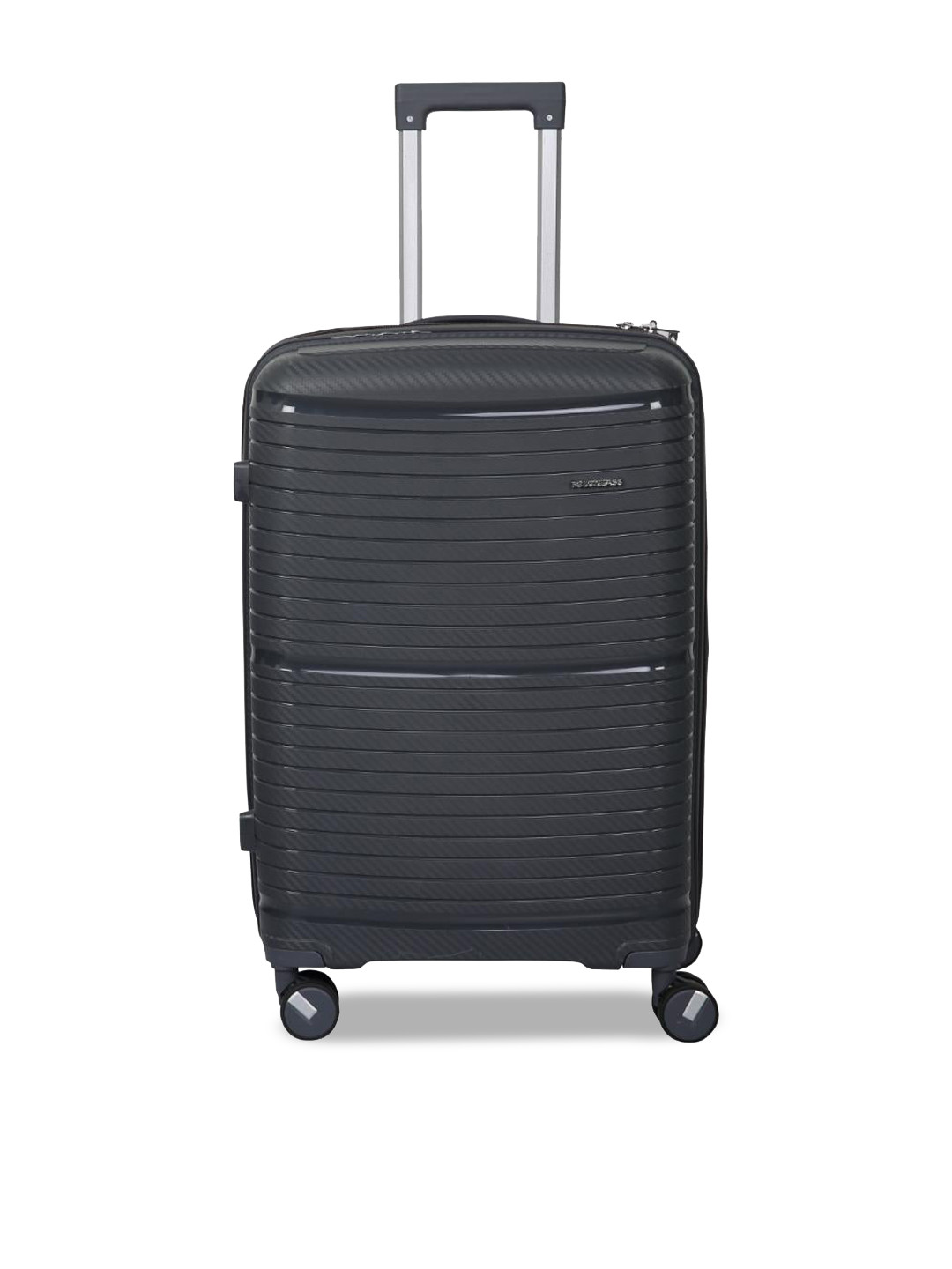 

Polo Class Unisex Textured Hard-Sided Medium Trolley Suitcase-60cm, Charcoal