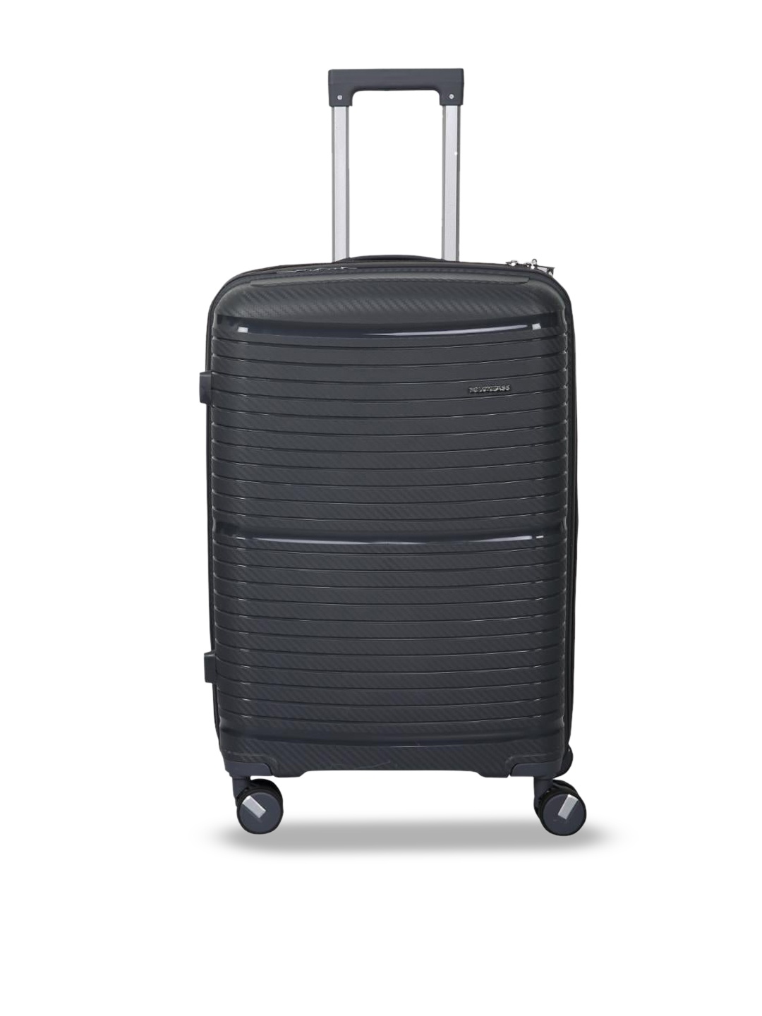 

Polo Class textured Hard Sided Medium Trolley Bag-50.08gm, Grey