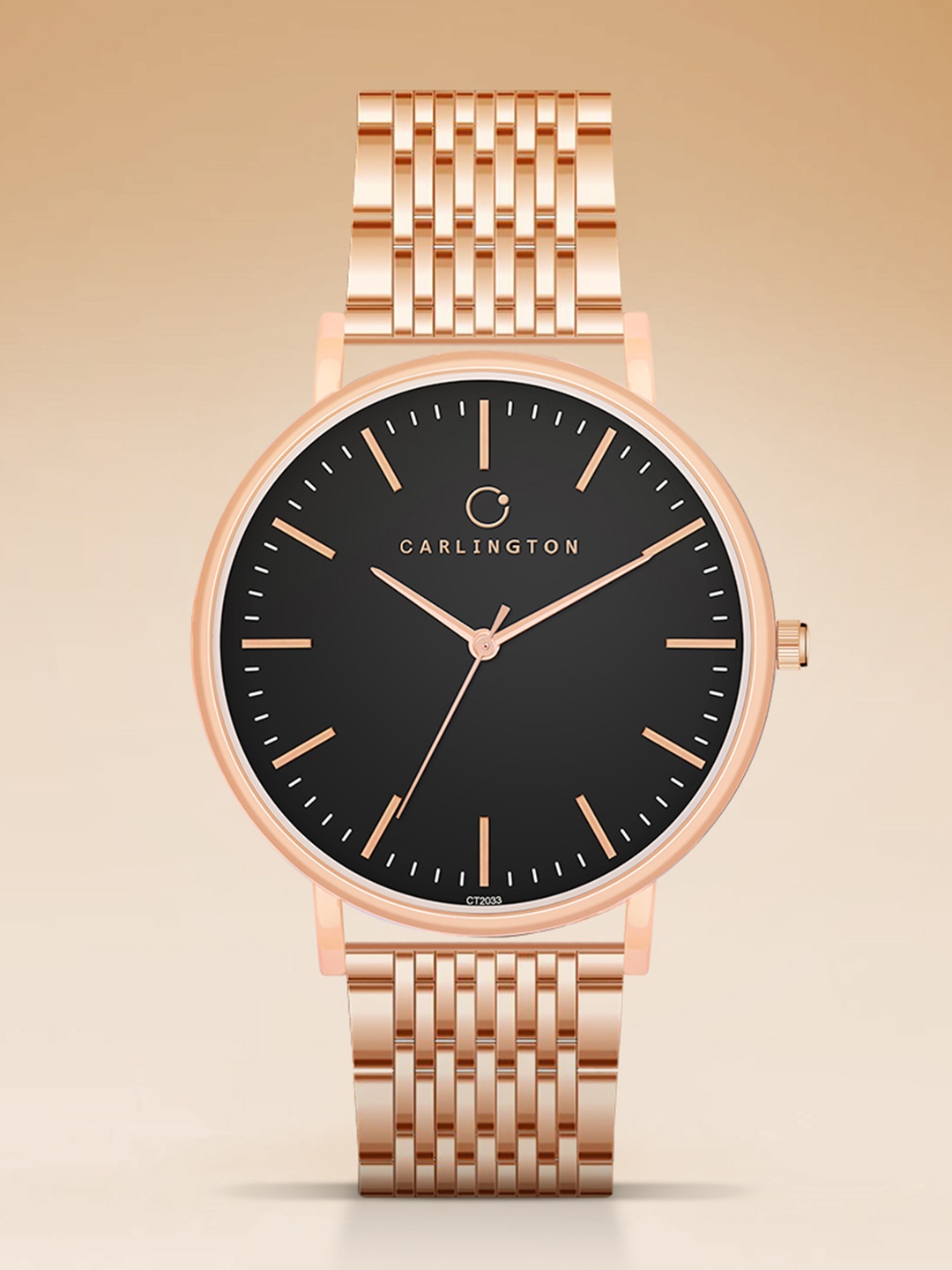 

CARLINGTON Iconic 2033 Women Stainless Steel Analogue Chronograph Watch Iconic 2033, Rose gold