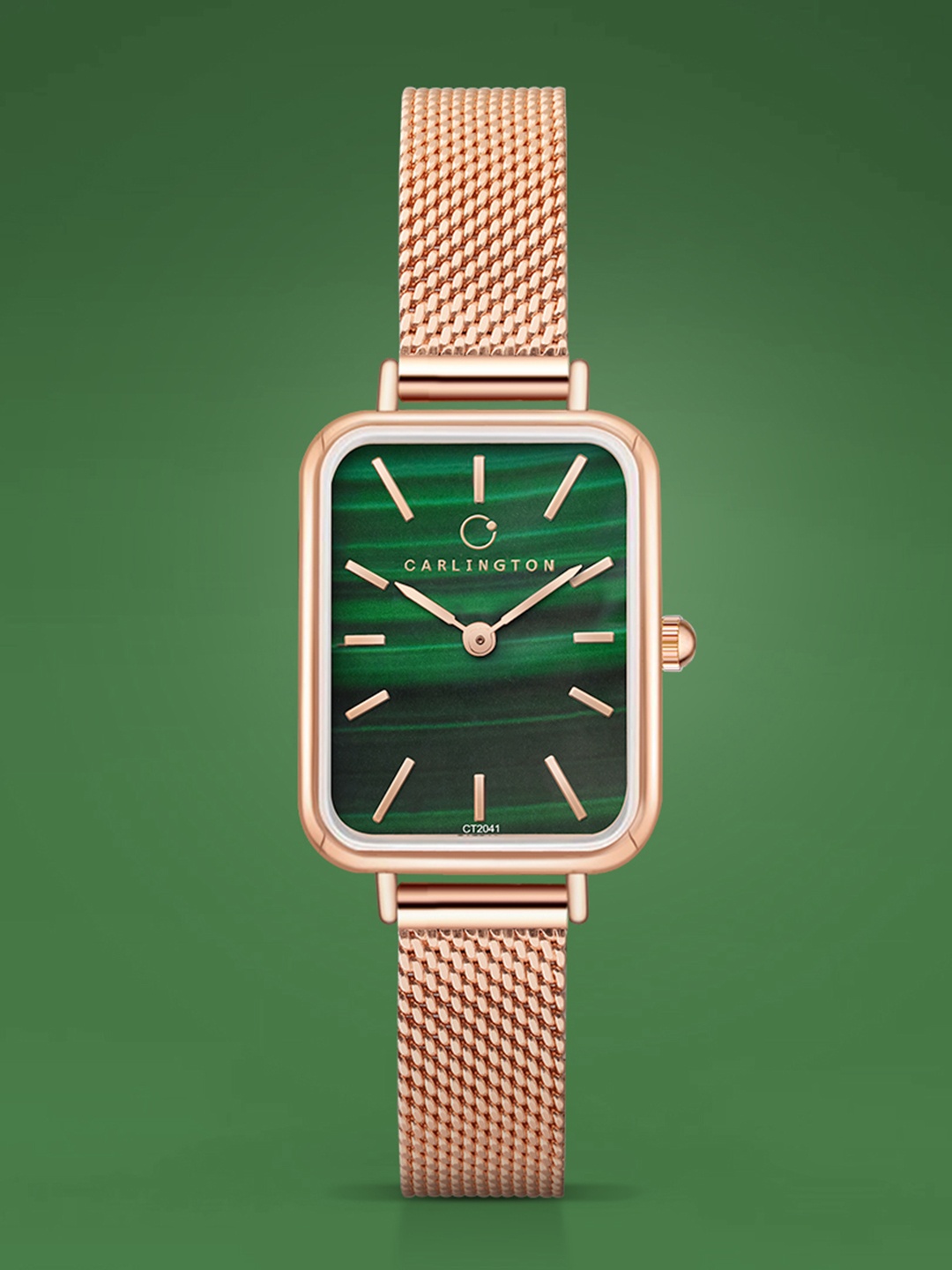 

CARLINGTON Iconic Series Women Bracelet Style Analogue Chronograph Watch Iconic 2041, Green