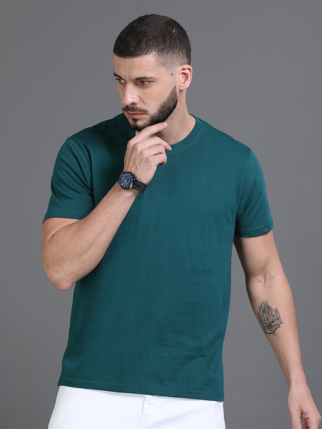 

Dogi Verg Slim Fit Pure Cotton T-shirt, Green