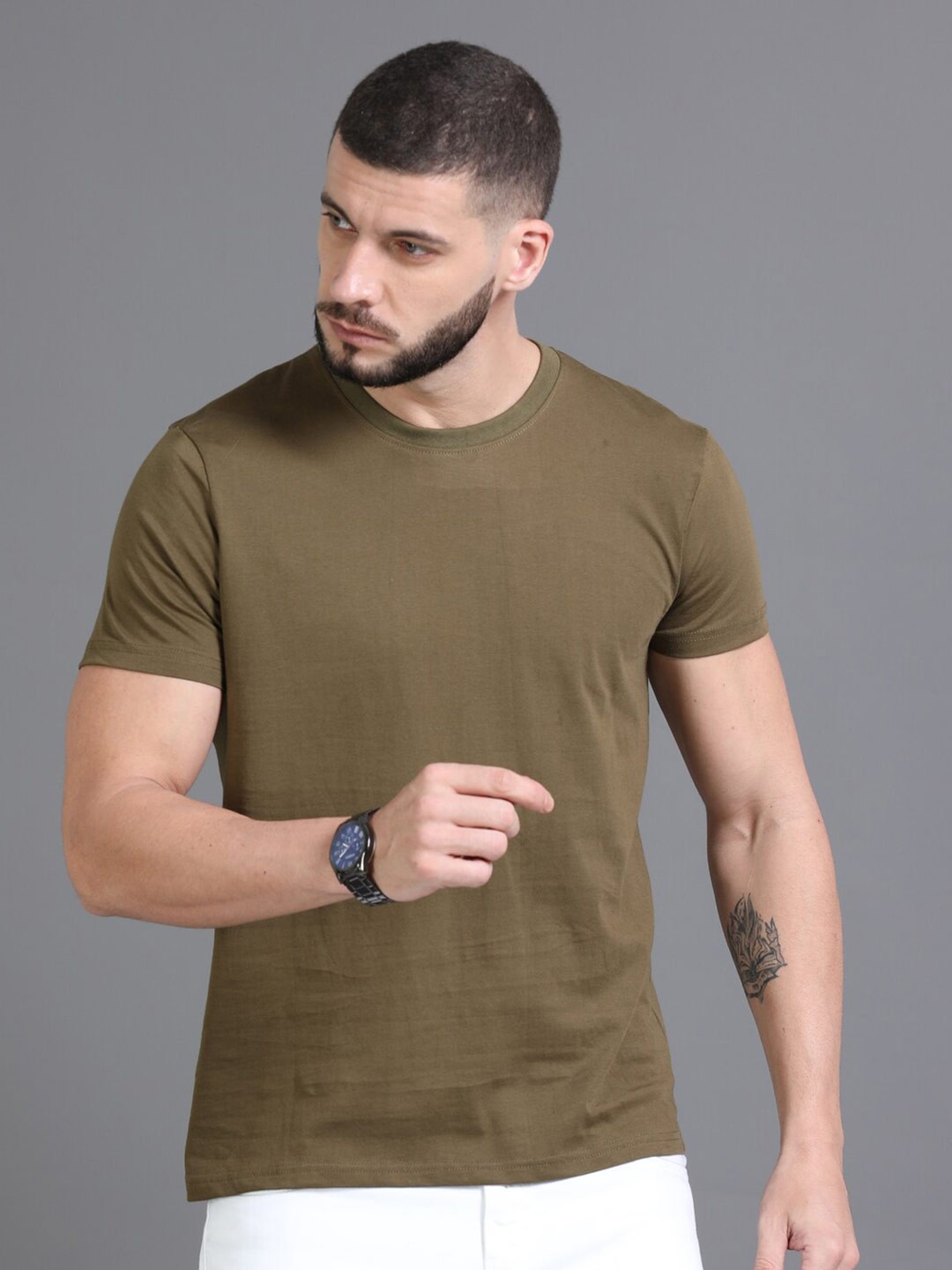 

Dogi Verg Slim Fit Pure Cotton T-shirt, Brown