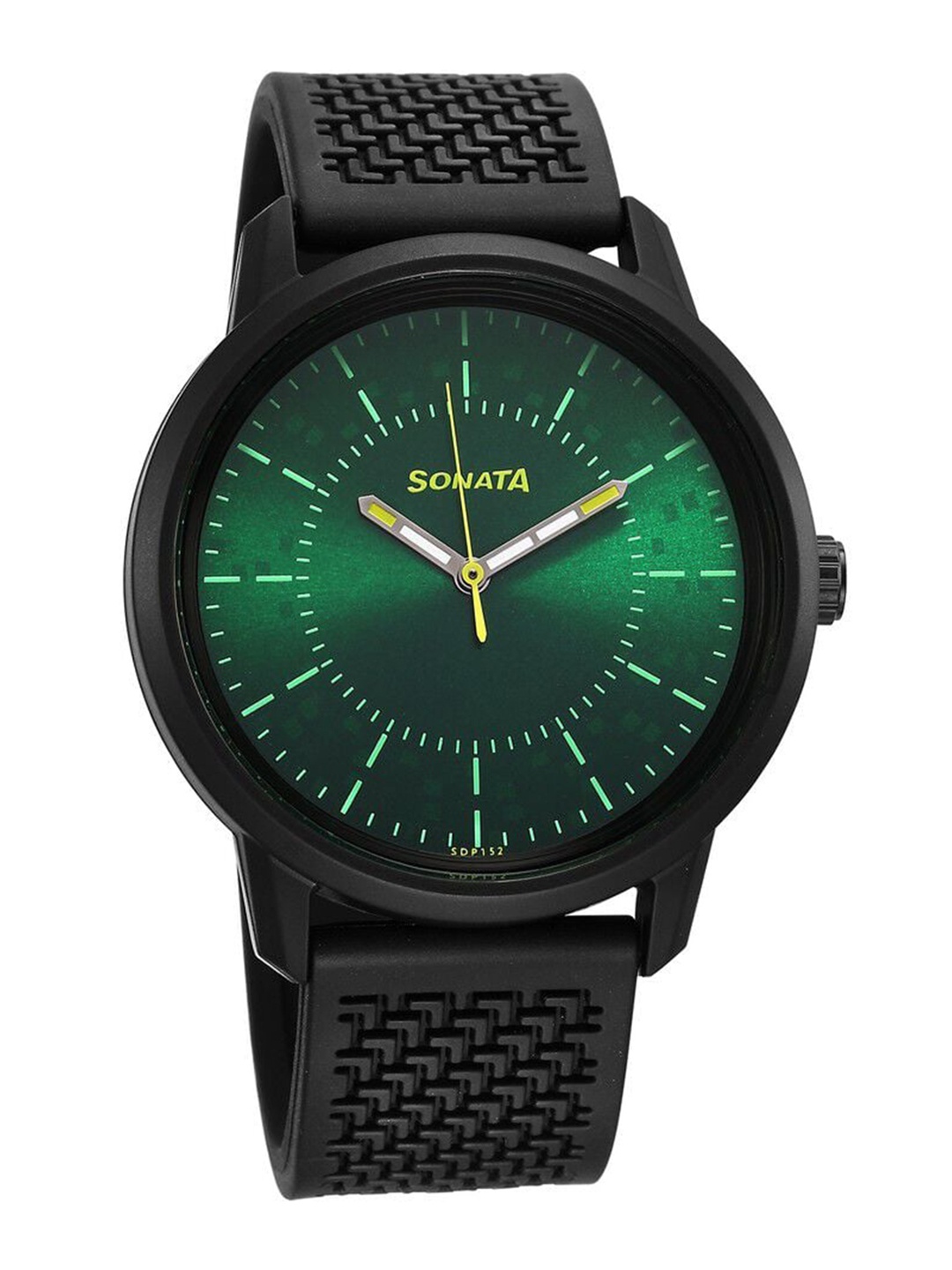 

Sonata Men Textured Straps Analogue Watch 77085PP22W, Green