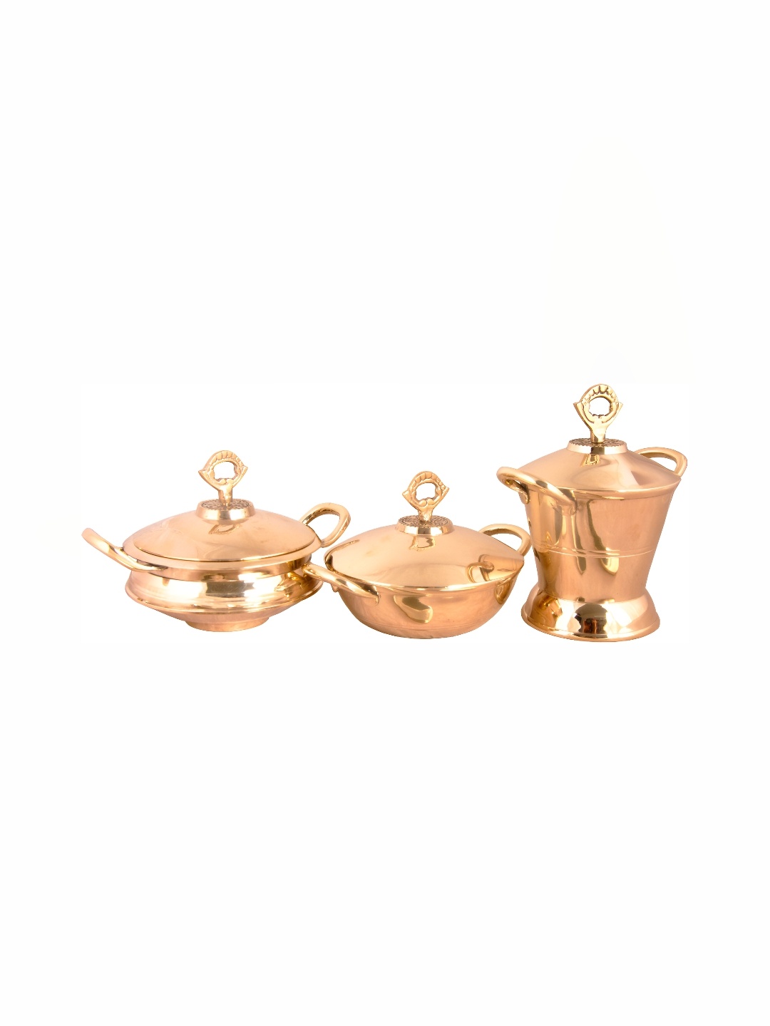 

Shivshakti Arts Silver-Toned 6 Pieces Copper Serving set