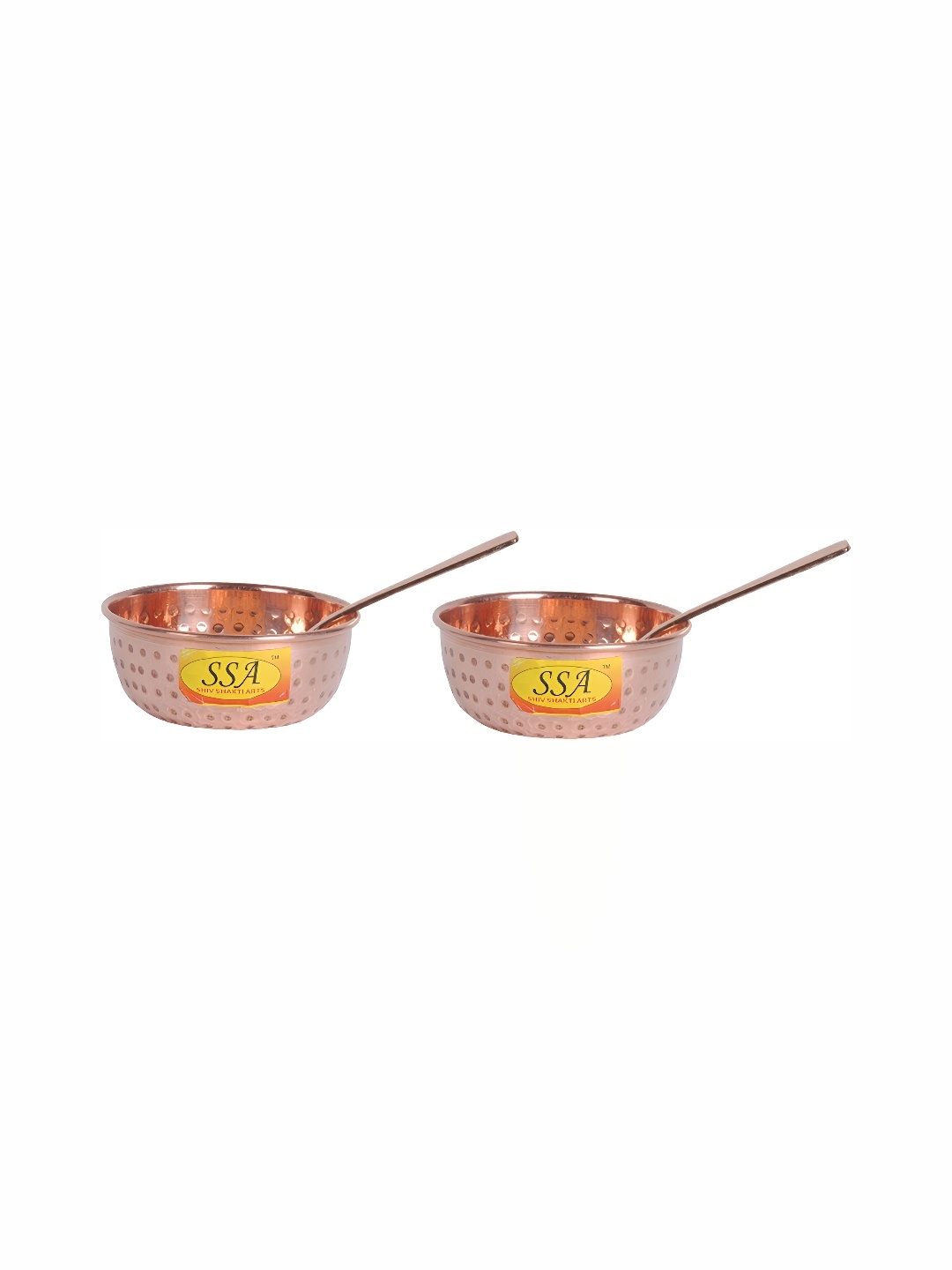 

Shivshakti Arts Brown 4 Pieces Glossy Bowls With Spoons 50 ml