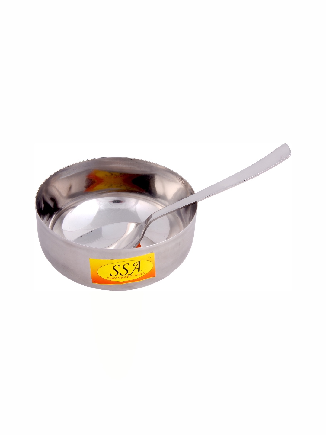 Shivshakti Arts Silver-Toned 2 Pieces Copper Bowl With Spoon