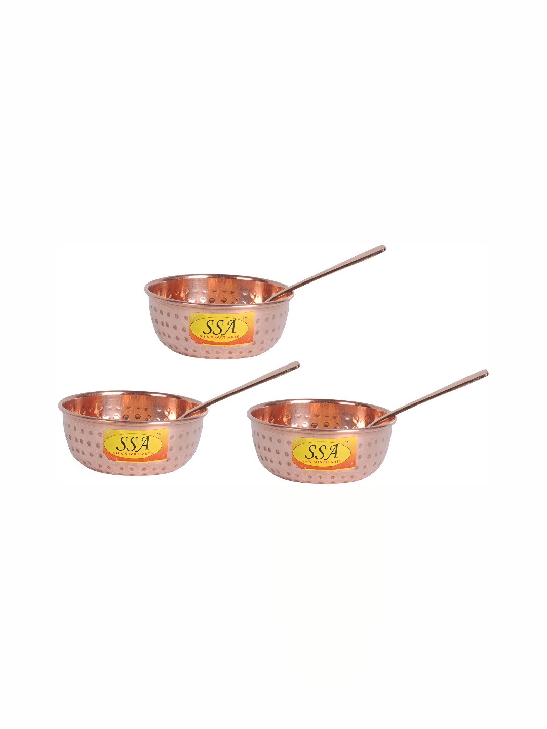 

Shivshakti Arts Brown 6 Pieces Glossy Bowls With Spoons 50 ml