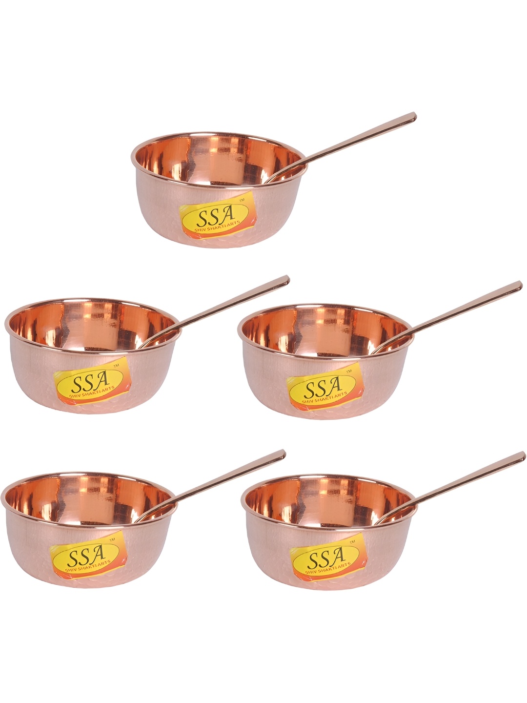 

Shivshakti Arts Brown 10 Pieces Stainless Steel Bowl With Spoon
