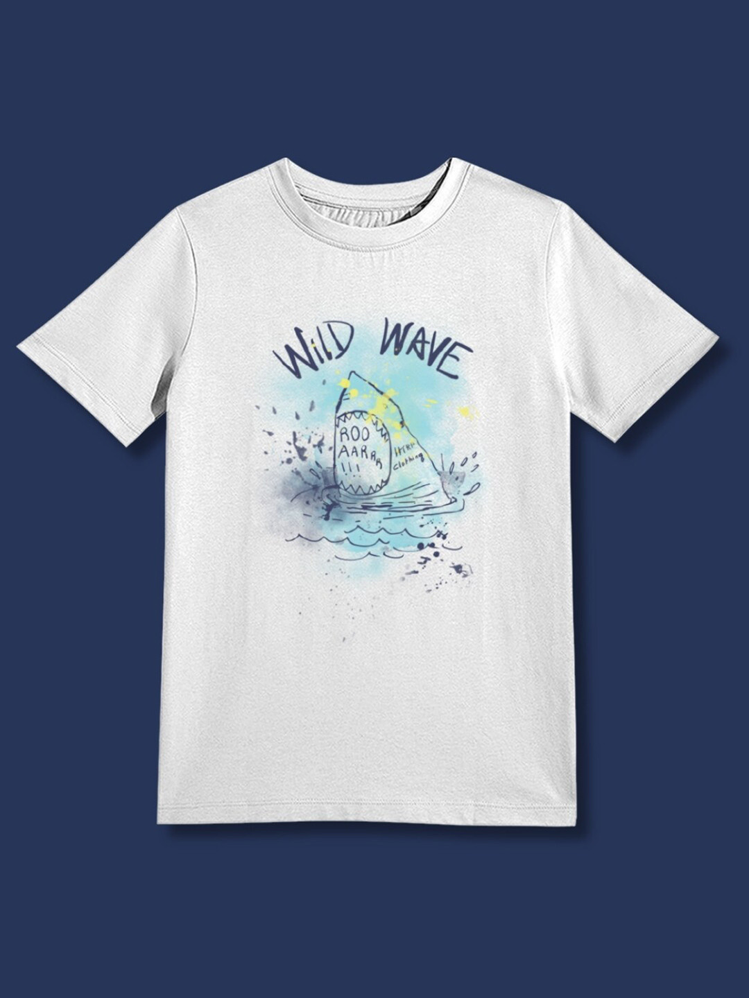 

Huetrap Boys Graphic Printed Pure Cotton T-shirt, White