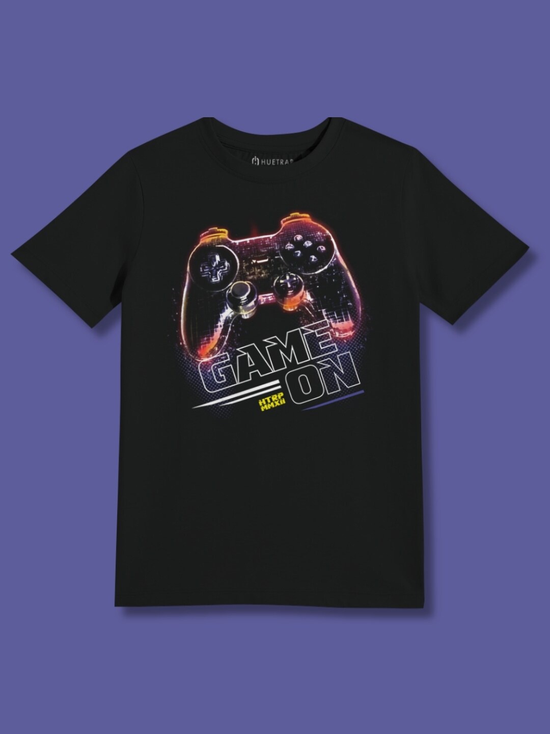 

Huetrap Boys Graphic Printed Pure Cotton T-Shirt, Black