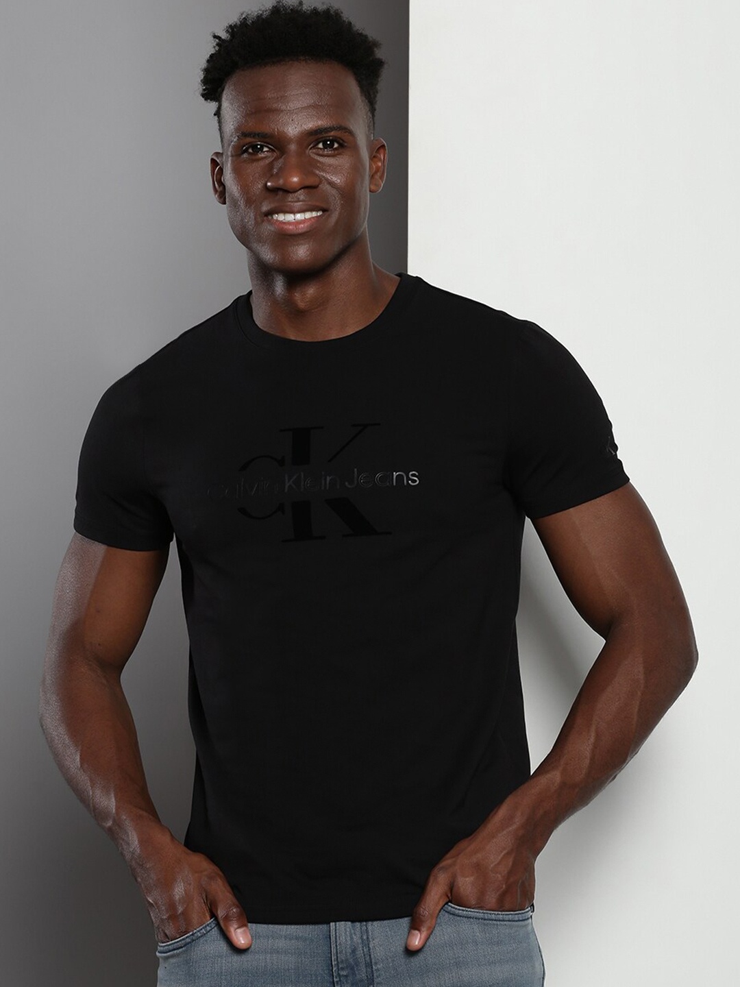 

Calvin Klein Polo Collar Short Sleeves T-shirt, Black