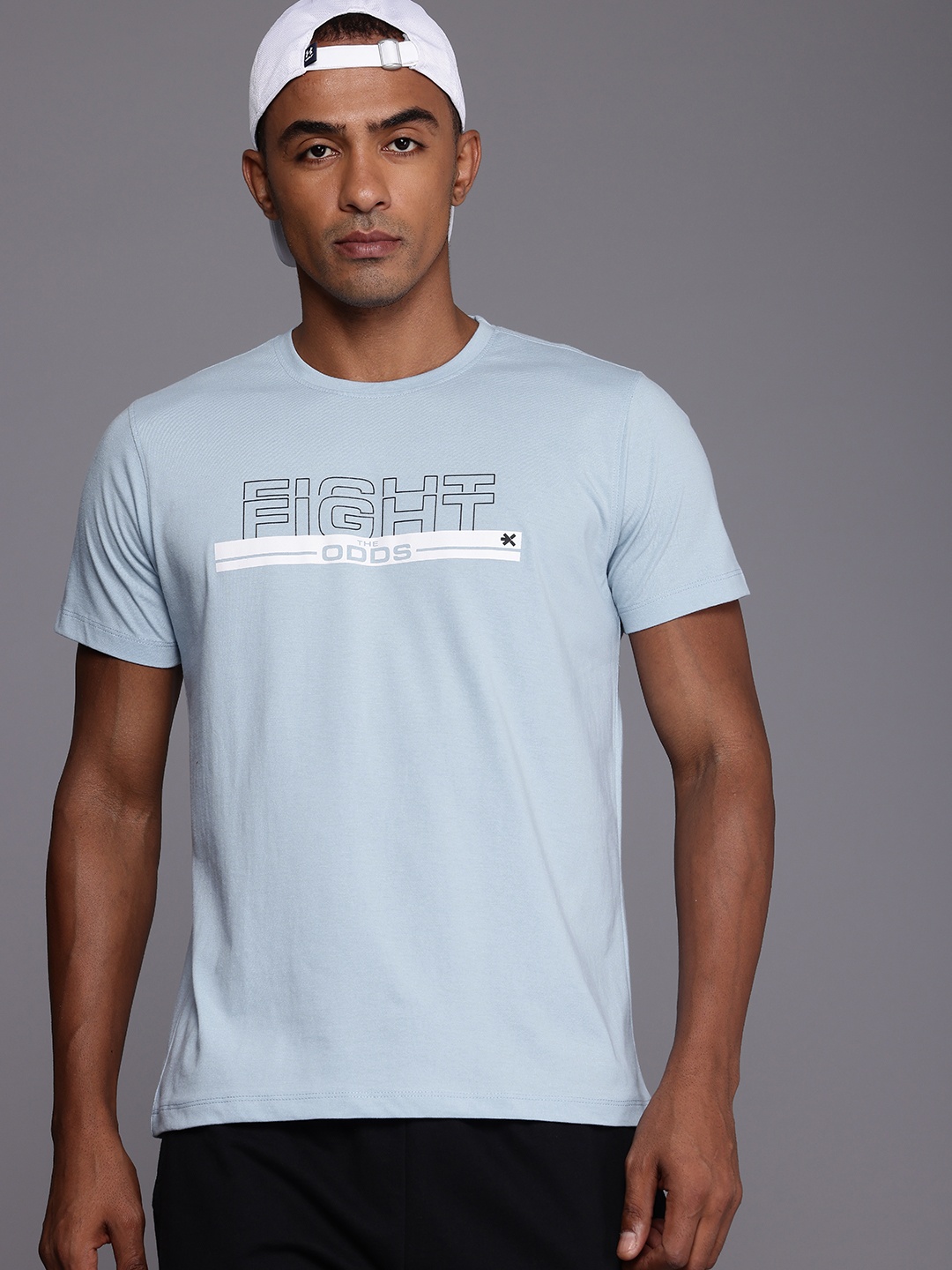 

HRX by Hrithik Roshan Men Typography Printed T-shirt, Blue