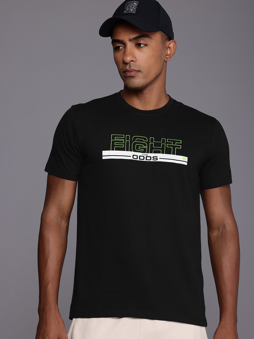 

HRX by Hrithik Roshan Men Typography Printed T-shirt, Black