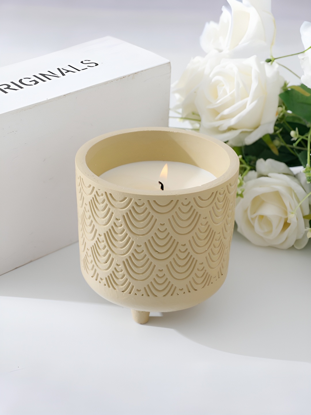 

The Better Home White & Beige Pomegranate Fragrance Candle Jar