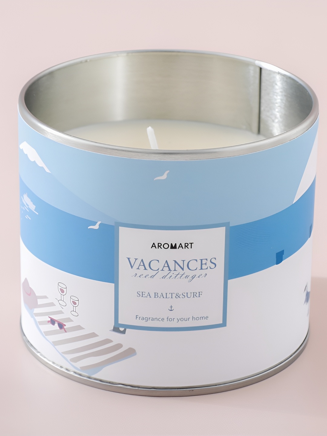 The Better Home White & Blue Sea Salt Surf Fragrance Candle Jar