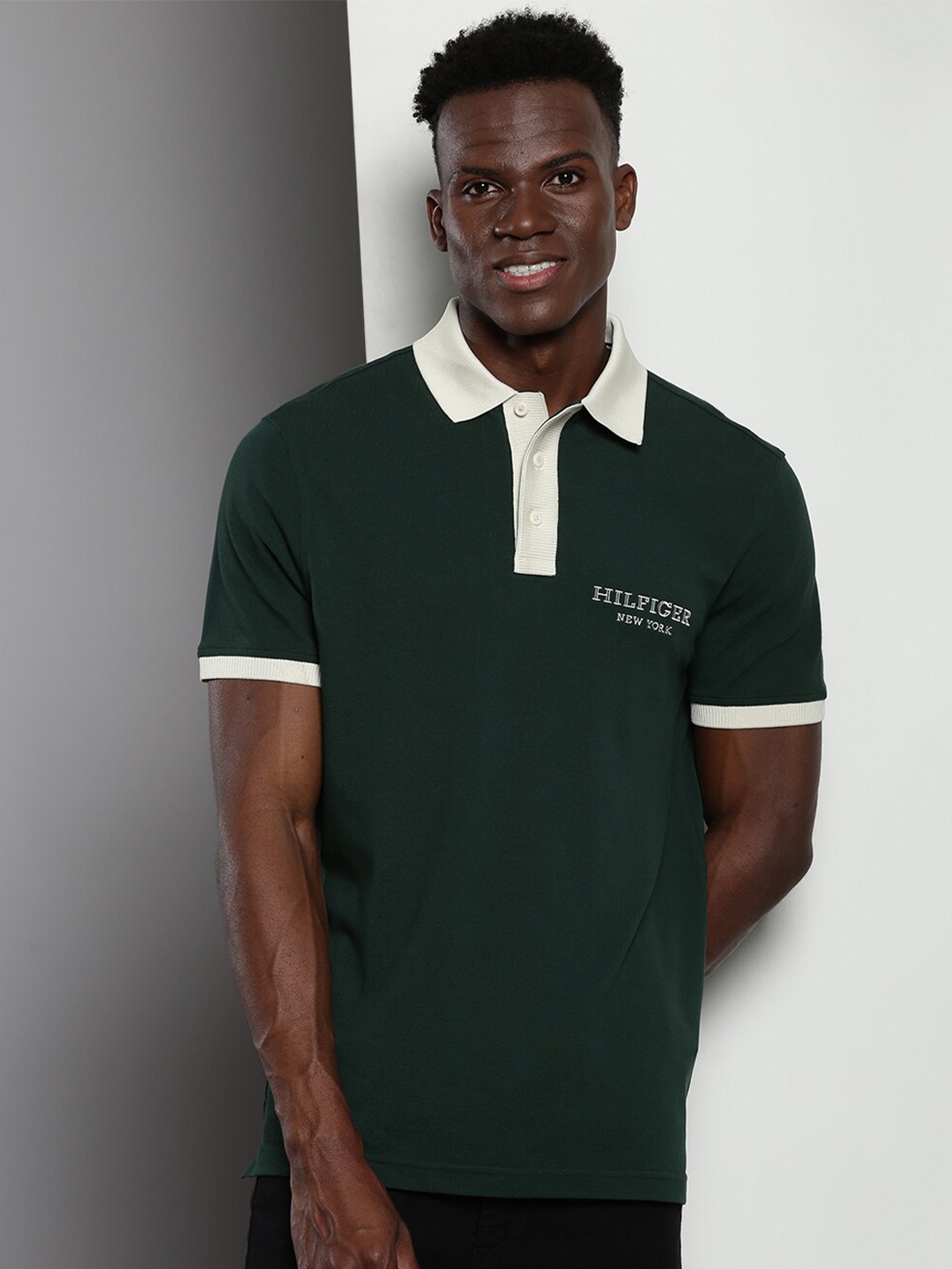 Tommy Hilfiger Polor Collar T-shirt, Green
