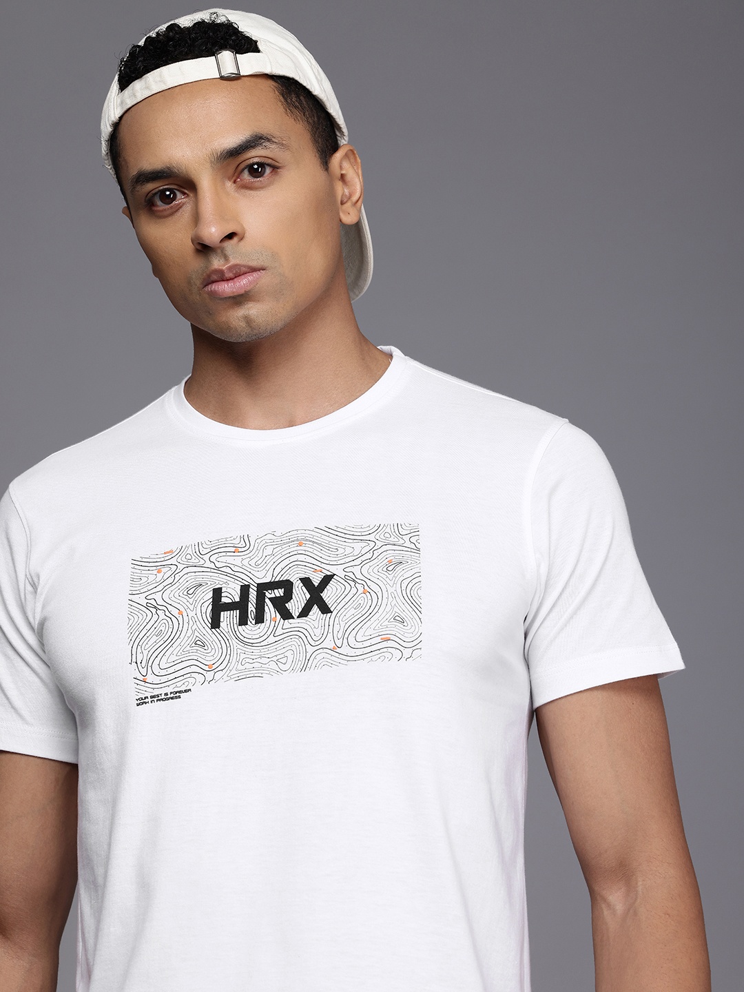 

HRX by Hrithik Roshan Men Lifestyle Brand Logo Printed T-shirt, White